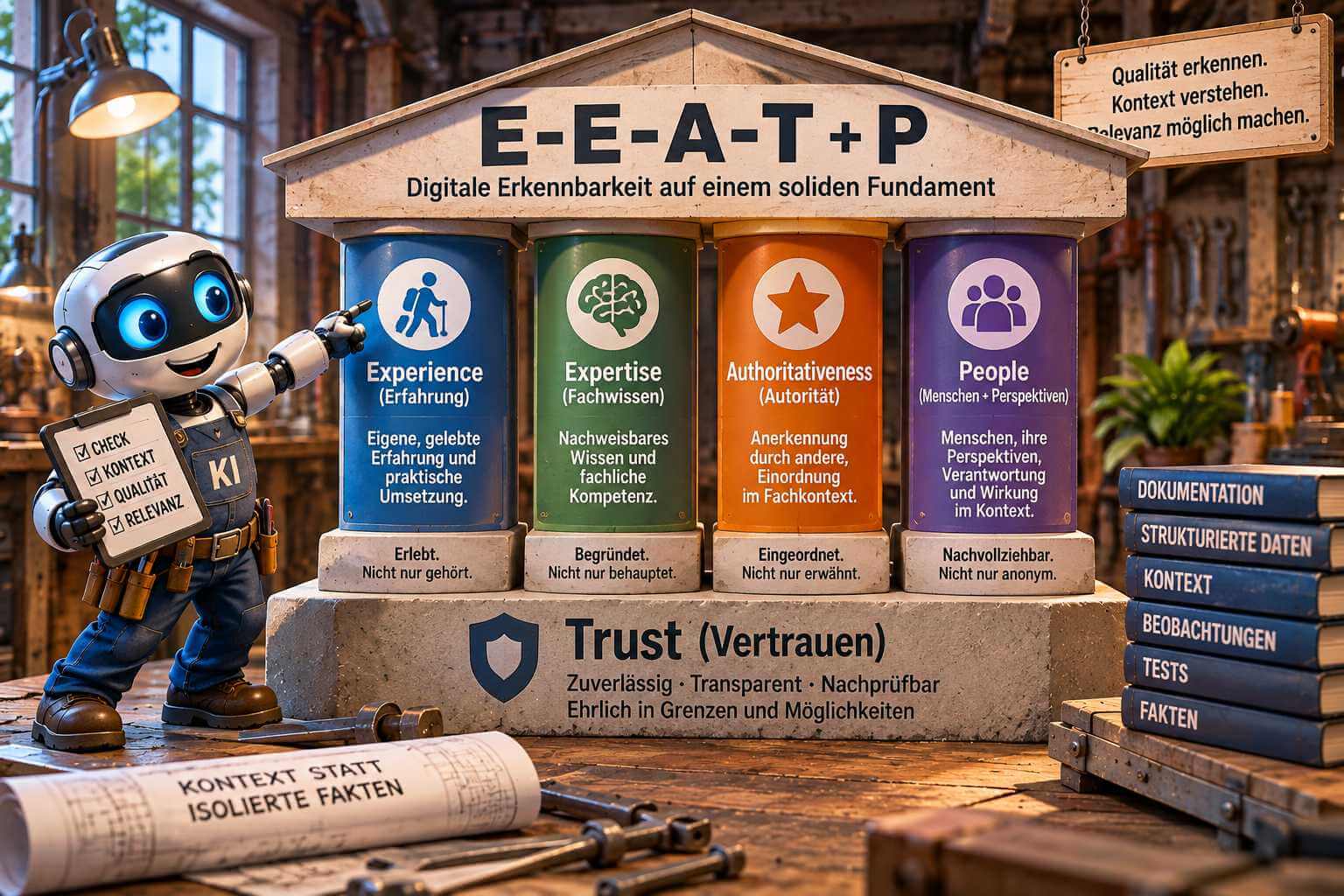E-E-A-T + P – digitale Erkennbarkeit auf einem soliden Fundament