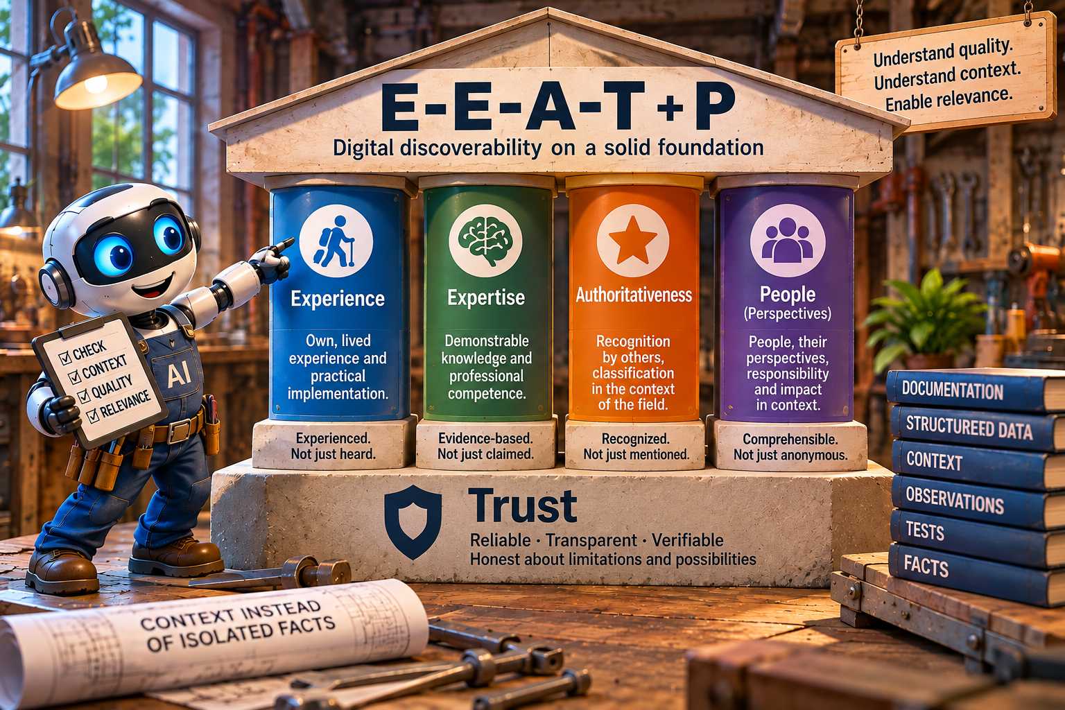 E-E-A-T + P – digital discoverability on a solid foundation